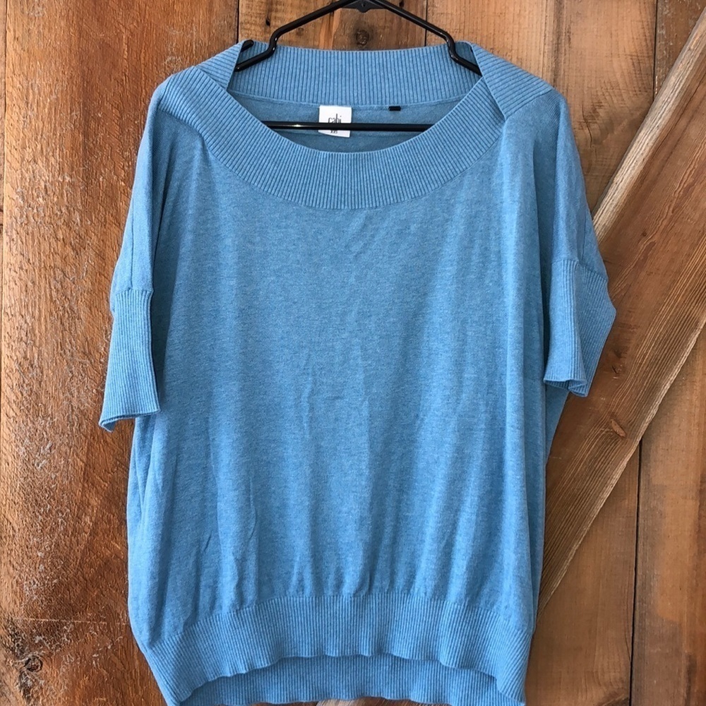 Cabi blue oversized lounge sweater